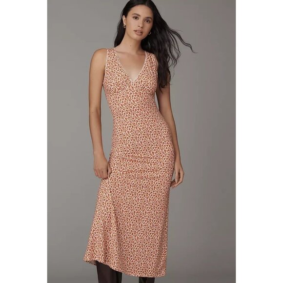 Reformation NWT Brayden Knit Midi Dress in Mulberry size Medium - Picture 1 of 10